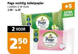 Poiesz Page vochtig toiletpapier aanbieding