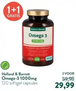 Holland & Barrett Omega-3 1000mg aanbieding