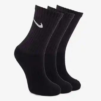 Scapino 3 paar Nike Cushioned Crew sokken zwart aanbieding