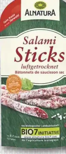 Combi Alnatura Salami Sticks aanbieding