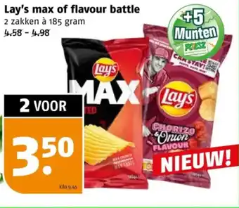 Poiesz Lays max flavour battle aanbieding