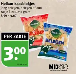 Poiesz Melkan kaasblokjes aanbieding