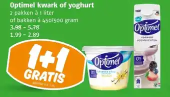 Poiesz Optimel kwark of yoghurt aanbieding