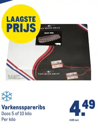 Makro Varkensspareribs aanbieding