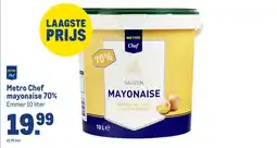 Makro Metro chef mayonnaise 70% aanbieding