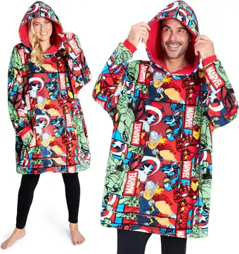 Amazon Marvel hoodies voor mannen, fleece oversized hoodie-deken, Avengers cadeaus voor mannen aanbieding