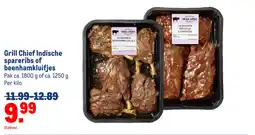 Makro Grill Chief Indische spareribs of beenhamkluifjes aanbieding