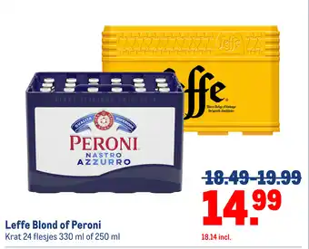 Makro Leffe Blond of Peroni aanbieding