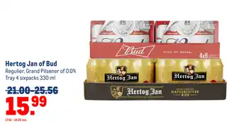 Makro Hertog Jan of Bud aanbieding