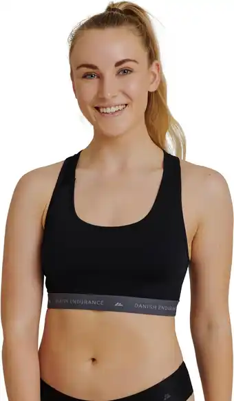 Amazon DANISH ENDURANCE Sport BH, Racerback, Lichte Ondersteuning, Yoga, Pilates, Fitness, voor Dames aanbieding