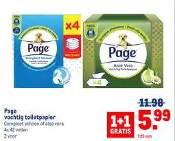 Makro Page vochtig toiletpapier aanbieding