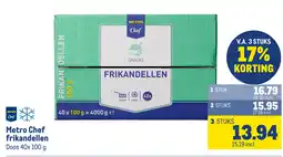 Makro Metro Chef frikandellen aanbieding