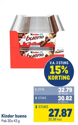 Makro Kinder bueno aanbieding