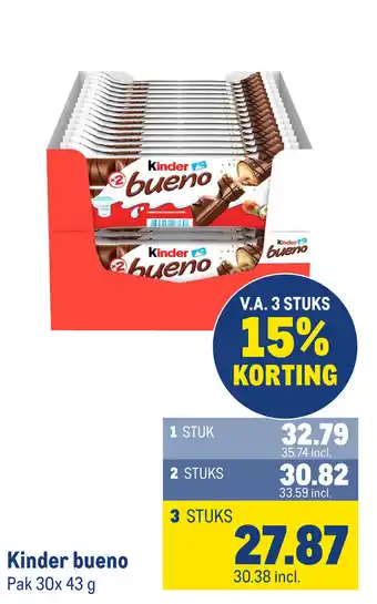 Makro Kinder bueno aanbieding