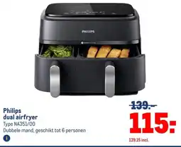 Makro Philips dual airfryer aanbieding