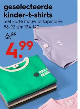 HEMA geselecteerde kinder-t-shirts aanbieding