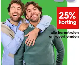 HEMA alle herentruien en overhemden aanbieding