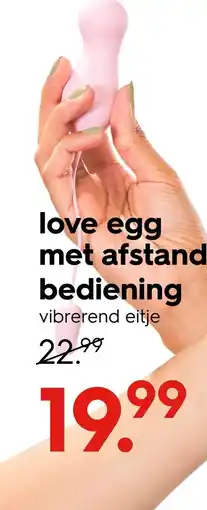 HEMA love egg met afstand bediening aanbieding