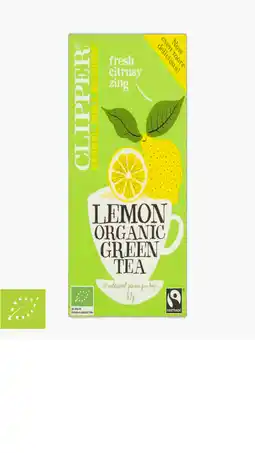 Flink Clipper Lemon Organic Green Tea 37g aanbieding
