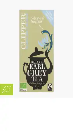 Flink Clipper Organic Earl Grey Tea 20St. 41g aanbieding