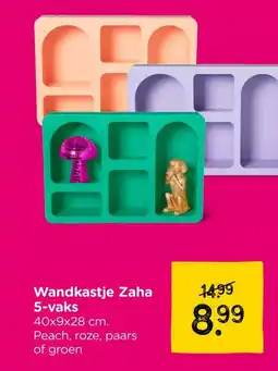 Xenos Wandkastje Zaha 5-vaks aanbieding