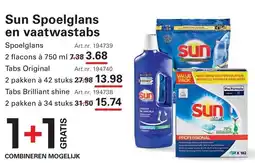 Sligro Sun Spoelglans en vaatwastabs aanbieding