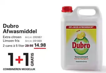 Sligro Dubro Afwasmiddel aanbieding