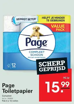 Sligro Page Toiletpapier aanbieding