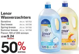 Sligro Lenor Wasverzachters aanbieding