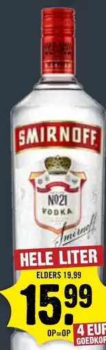 Dirck 3 Smirnoff no21 vodka aanbieding