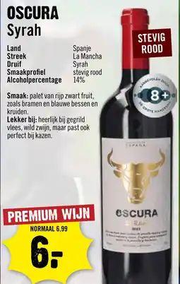 Dirck 3 Oscura Syrah stevig rood 14% aanbieding