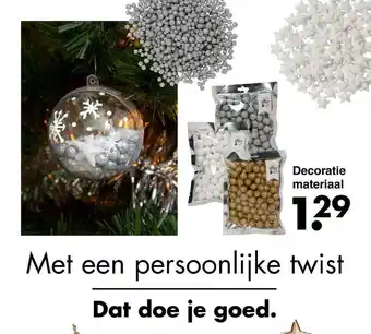 Wibra Decoratie Materiaal aanbieding