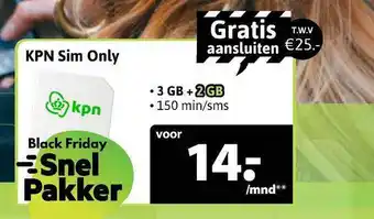 Welcom KPN Sim Only aanbieding