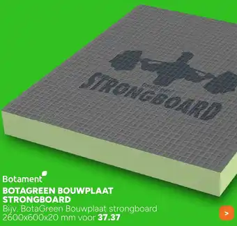 BOUWMAAT Botagreen bouwplaat strongboard aanbieding