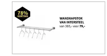 Nijhof Wandkapstok Van Intersteel 78% Korting aanbieding