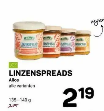 Ekoplaza Linzenspreads Allos aanbieding