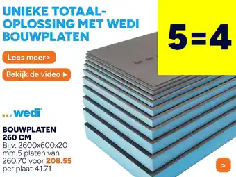 BOUWMAAT Bouwplaten aanbieding