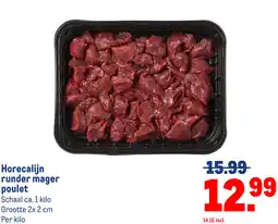 Makro Horecalijn runder mager poulet aanbieding