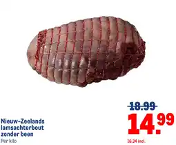 Makro Nieuw-Zeelands lamsachterbout zonder been aanbieding