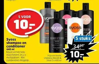 Trekpleister Syoss Shampoo En Conditioner 440 Ml aanbieding