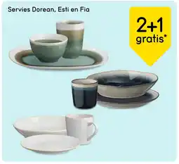 Leen Bakker Servies Dorean, Esti en Fia aanbieding