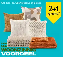 Leen Bakker Alle sieren woonkussens en plaids aanbieding