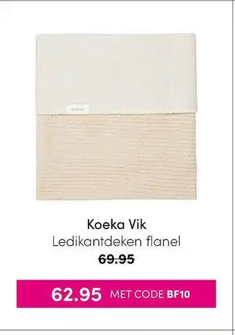 Baby & Tiener Koeka Vik Ledikantdeken Flanel aanbieding