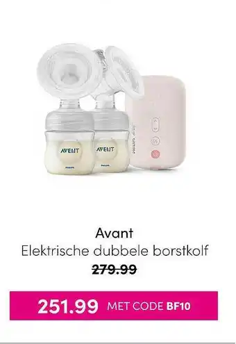 Baby & Tiener Avant Elektrische Dubbele Borstkolf aanbieding