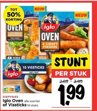 Vomar Voordeelmarkt Iglo Oven Of Vissticks Tot 50% Korting aanbieding