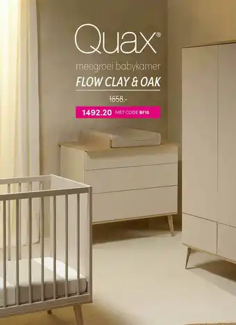 Baby & Tiener Quax® Meegroei Babykamer Flow Clay & Oak aanbieding