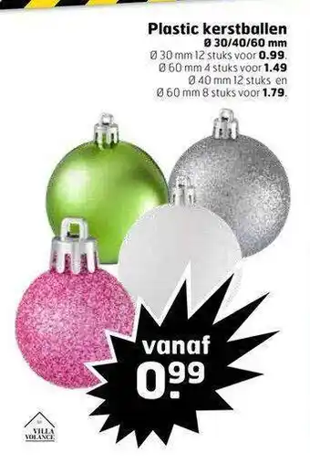 Trekpleister Plastic Kerstballen aanbieding