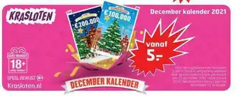 Trekpleister December Kalender 2021 aanbieding