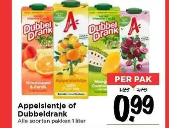 Vomar Voordeelmarkt Appelsientje Of Dubbeldrank aanbieding