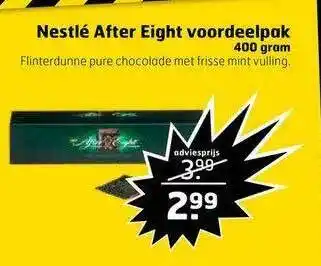 Trekpleister Nestlé After Eight Voordeelpak 400 Gram aanbieding